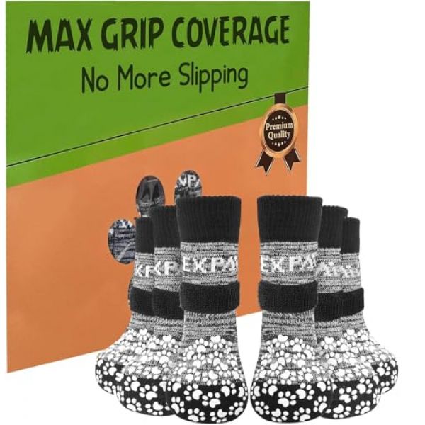 Rutschfeste Hundesocken mit Fixierung von EXPAWLORER